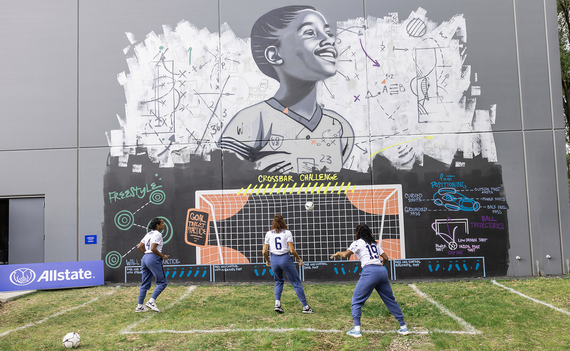Allstate Debuts Teaching Mural to Develop Youth Soccer Gamers